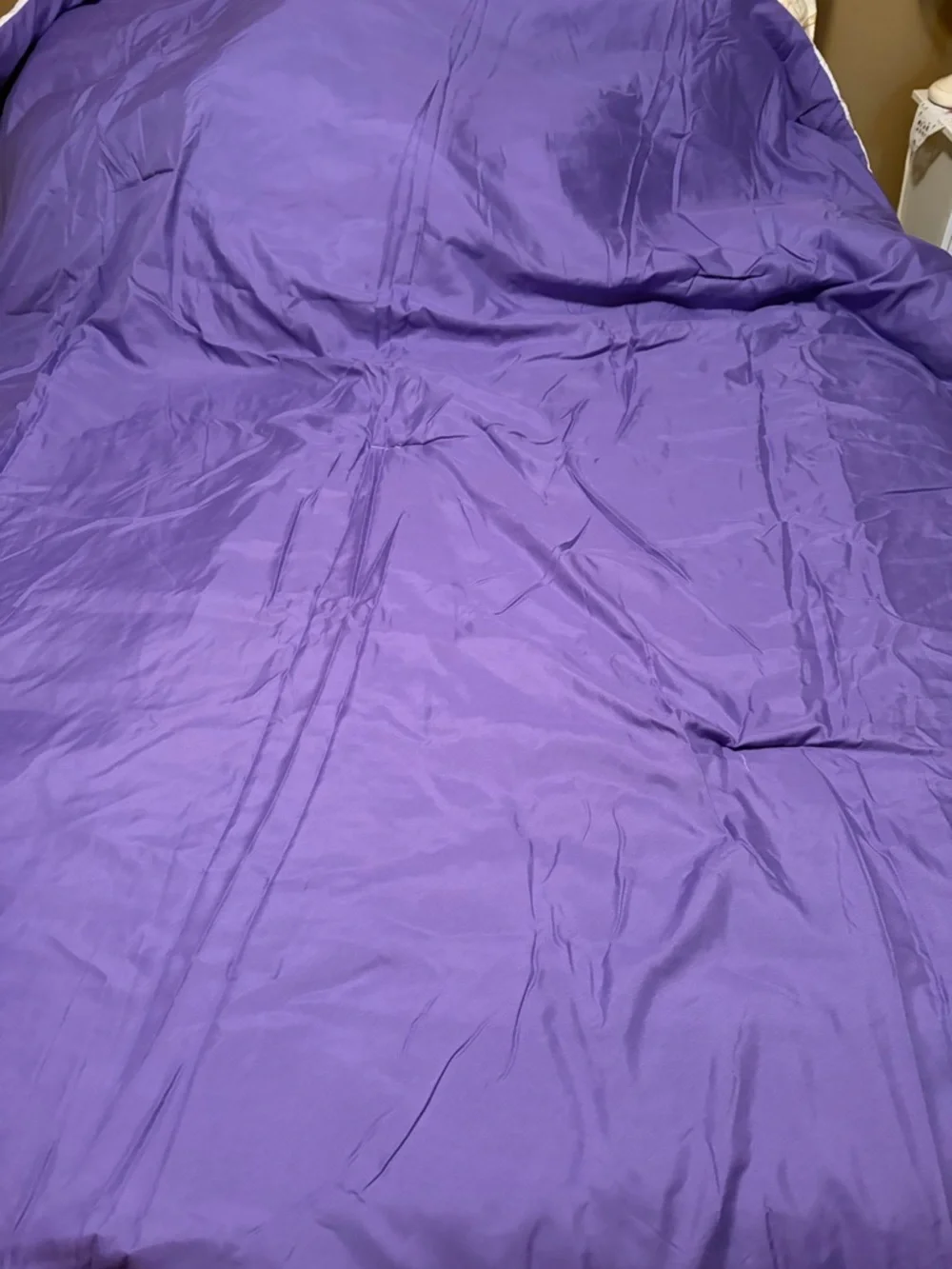 Purple Tulip Print Comforter - Unbranded